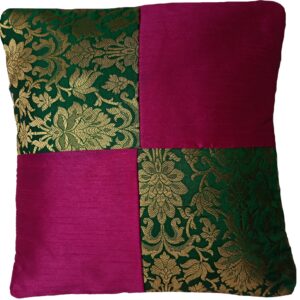 Luxury Banarasi Silk Cushion Cover-Banarasee Brocade Cushion Cover